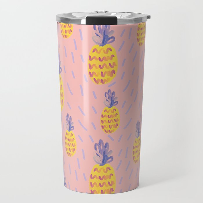 Pineapple Memphis #pineapple #pink Travel Mug