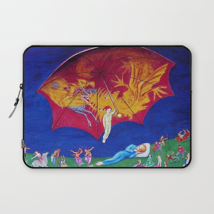 Dreams of Youth surrealism landscape painting by Nils Dardel Laptop Sleeve