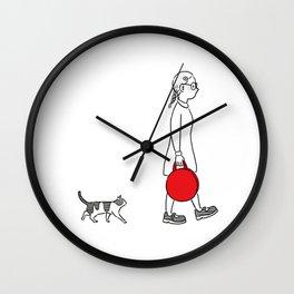 Lucie, Too - Hi Lucie Wall Clock | Girl, Kitten, Pussy, Kitty, Band, Love, Walk, Drawing, Walking, Too 