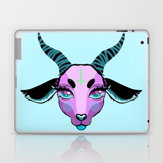 Pastel Goat Laptop & iPad Skin