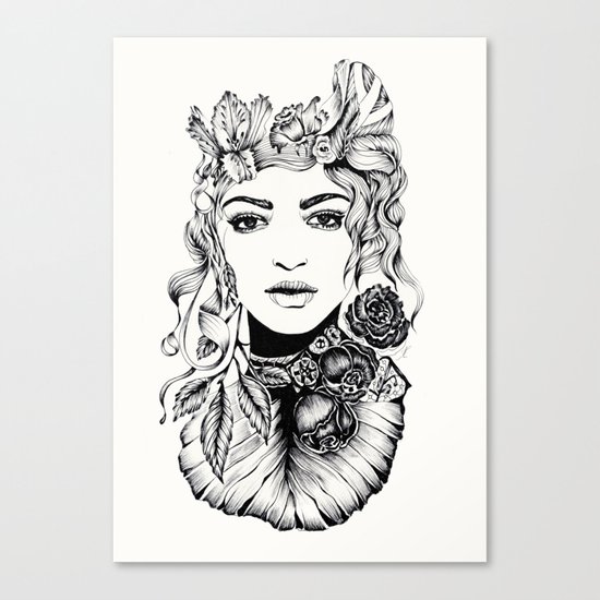 Nature Woman Canvas Print