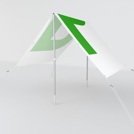 Letter P (Green & White) Sun Shade