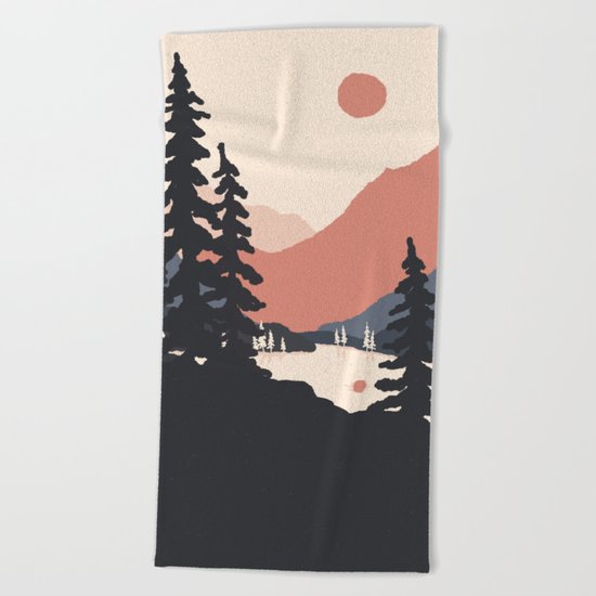View From the East Shore... Beach Towel