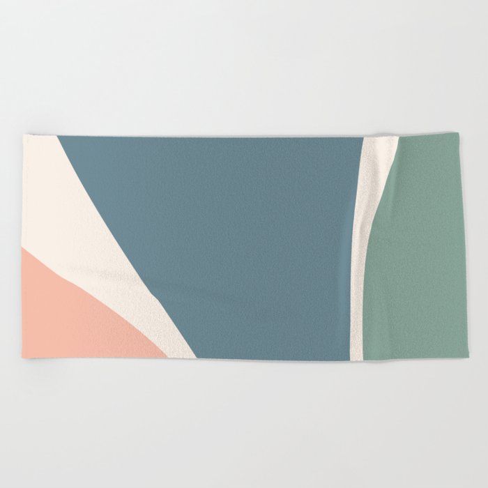 Minimalist Plant Abstract LXXIV Beach Towel