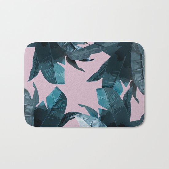Tropical Palm Print #2 Bath Mat