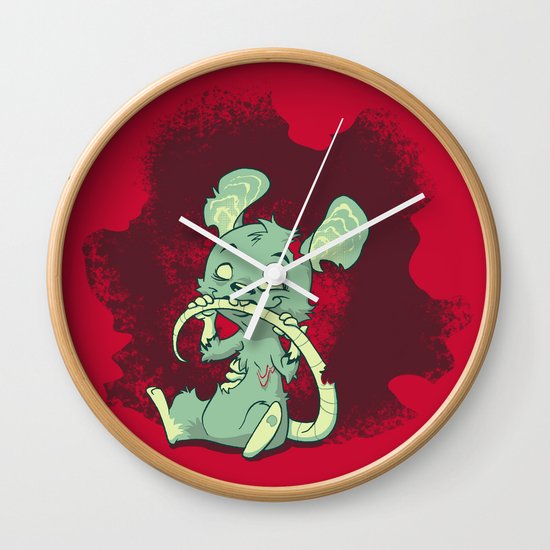 Zombie Mouse Wall Clock