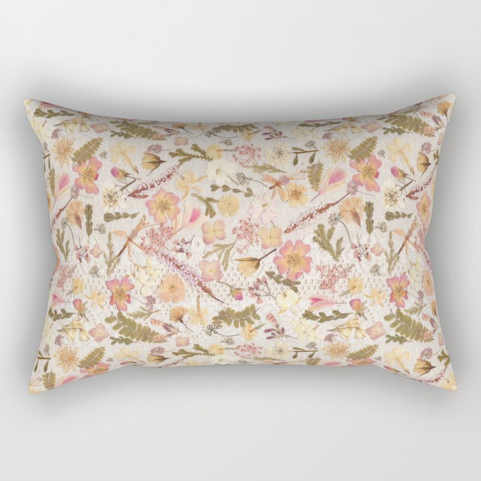 Roses and Lace Rectangular Pillow