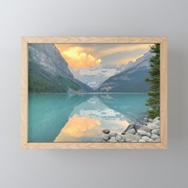 Lake Louise Sunrise Framed Mini Art Print