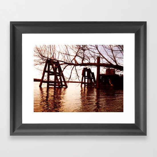 Rusted River Framed Art Print
