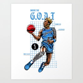 Goatbasketball Art Print