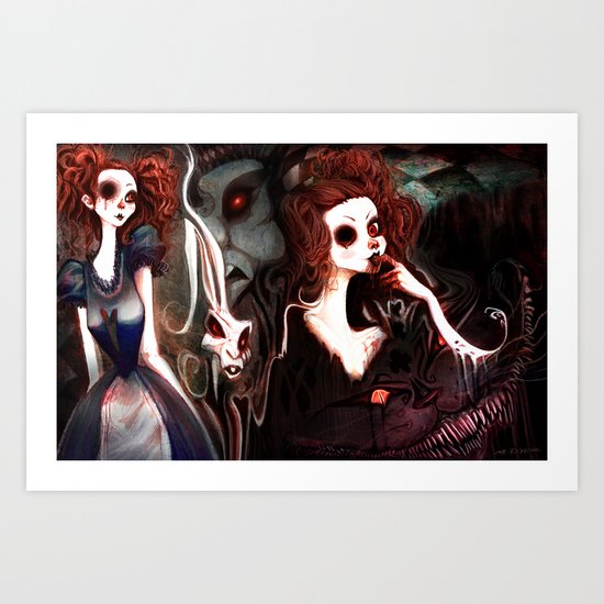 We're All Mad Here Art Print