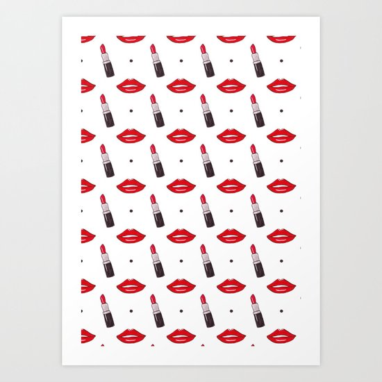 Red Lipstick Art Print