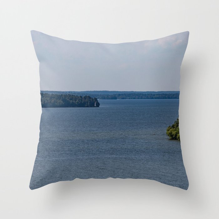 Lake Malaren, Sweden Throw Pillow