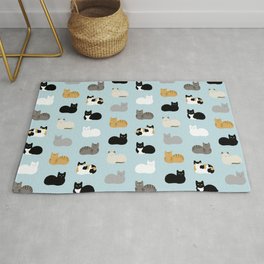 Cat Loaf Print Area & Throw Rug