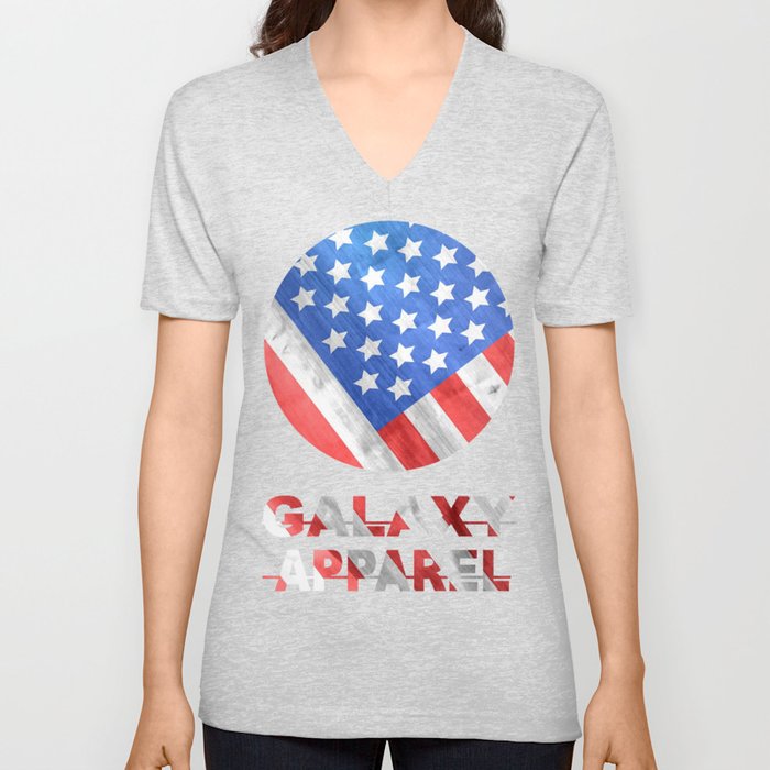 USA V Neck T Shirt