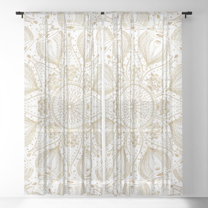 sheer boho curtains