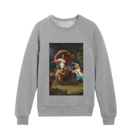 Venus With A Satyr Offering Her Fruit - Tommaso Gherardini  Kids Crewneck