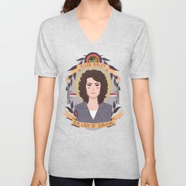 Our Lady of Survival V Neck T Shirt