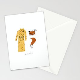 Mrs Fox Stationery Card