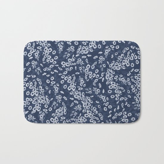 Daisy Dream Navy Bath Mat