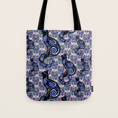SWIRLY CATS Tote Bag