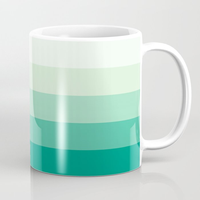 Pastel Green Stripes Coffee Mug