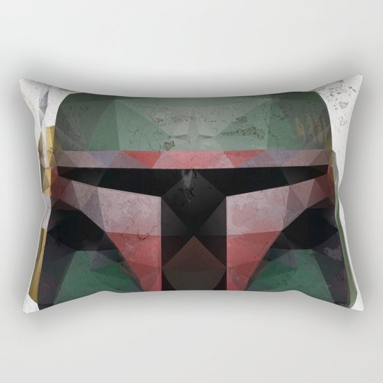 Boba Fett Low Poly Rectangular Pillow
