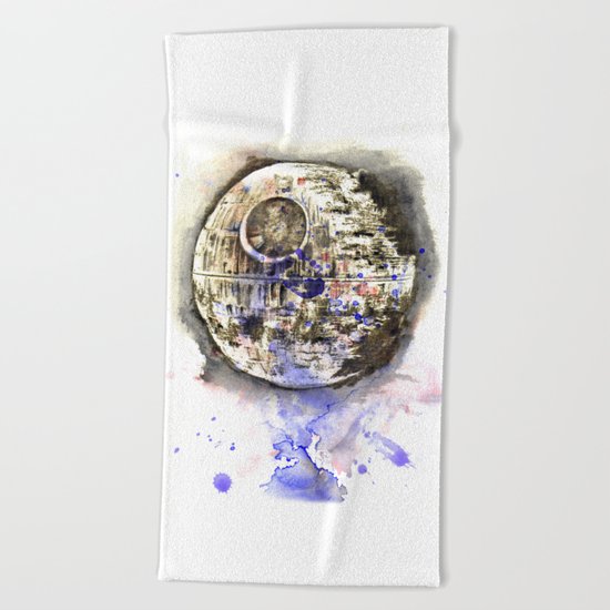 Star War Art Painting The Death Star Beach Towel