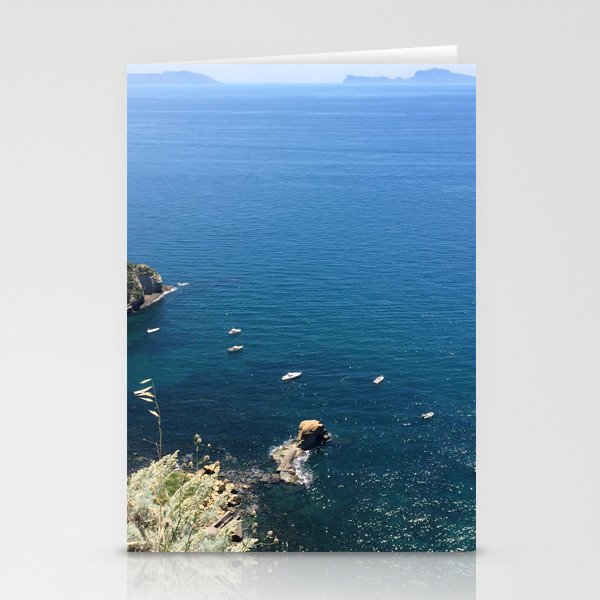 A Sunny Day On The Sea in Naples Italy Capri Stationery Cards