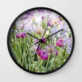 Spring Floral  //  The Botanical Series Wall Clock