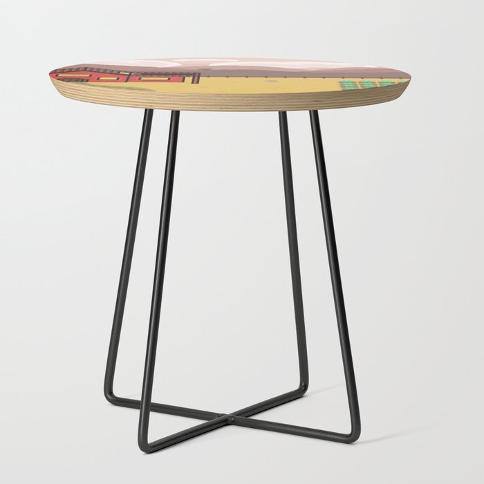 Farmhouse Pixel art Illustration Side Table by Raquel Fernanda | Society6