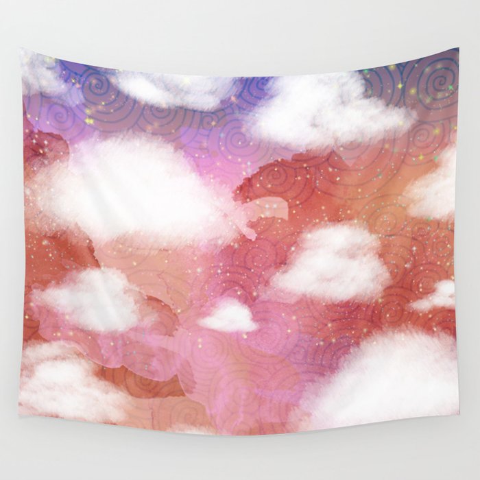 Sunset Above the Island Wall Tapestry