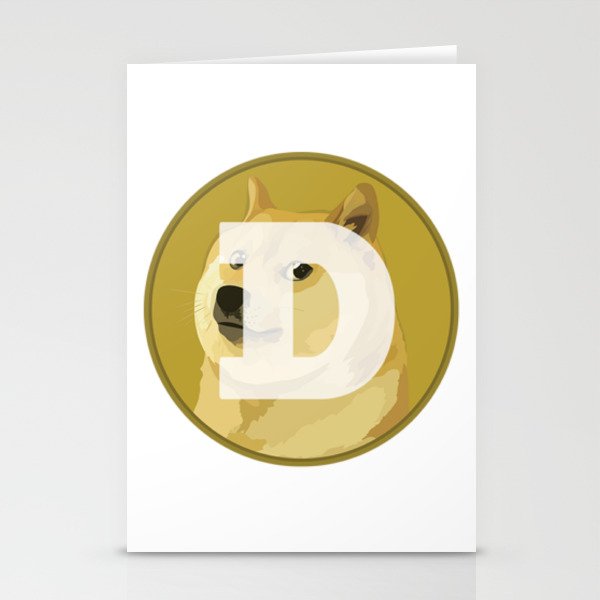 DOGE Coin Cyrpto Stationery Cards
