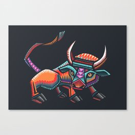 Mexican bull hand drawn illustration Canvas Print
