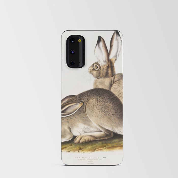 Rocky Mountain Hare  from the viviparous quadrupeds of North America (1845) illustrated by john james audubon Android Card Case