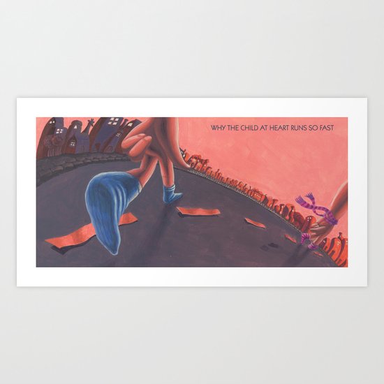POEM OF RUN Art Print