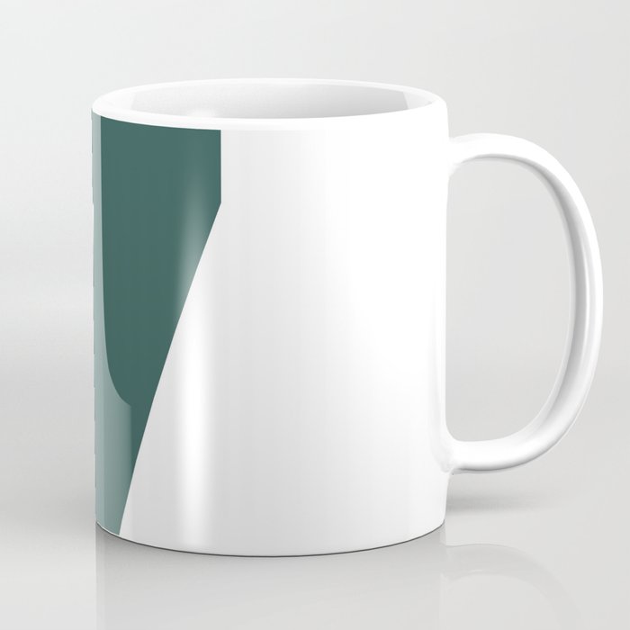 7 (Dark Green & White Number) Coffee Mug