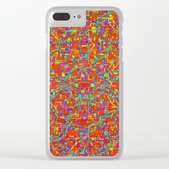 Verre Colore Pattern Clear iPhone Case