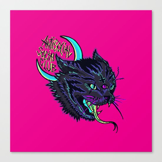 antisocial club Canvas Print