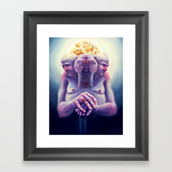 High Society Walrus Framed Art Print