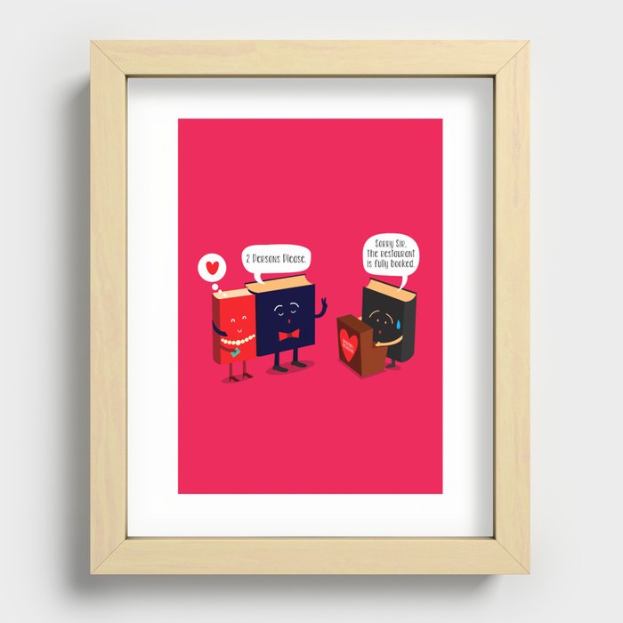 Fully Booked Recessed Framed Print