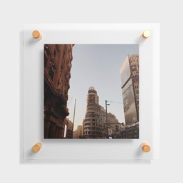 Spain Photography - Down Town In The Bright Evening Floating Acrylic Print