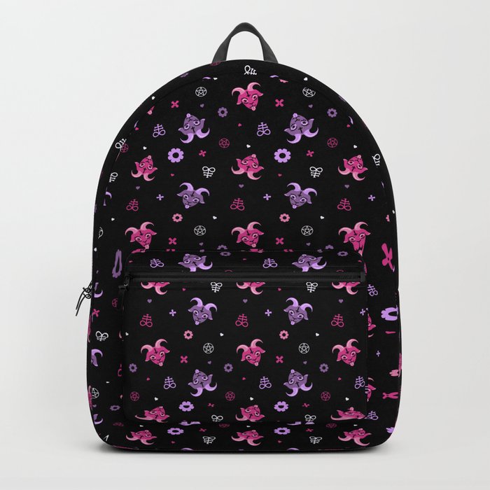 Cute as Hell Pastel Goth Baphomet Backpack by NightSpiritStudio