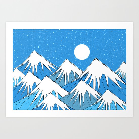Winter Blues Art Print