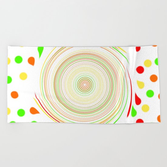 Paint Splatter Beach Towel