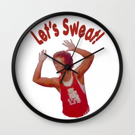 Let's Sweat Richard Simmons Wall Clock