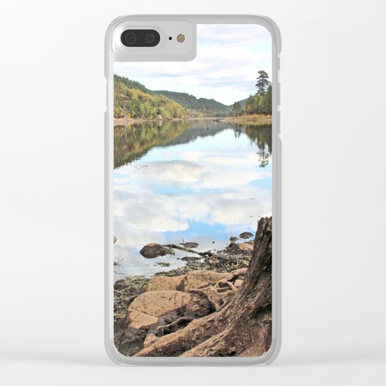 The world revolves Clear iPhone Case