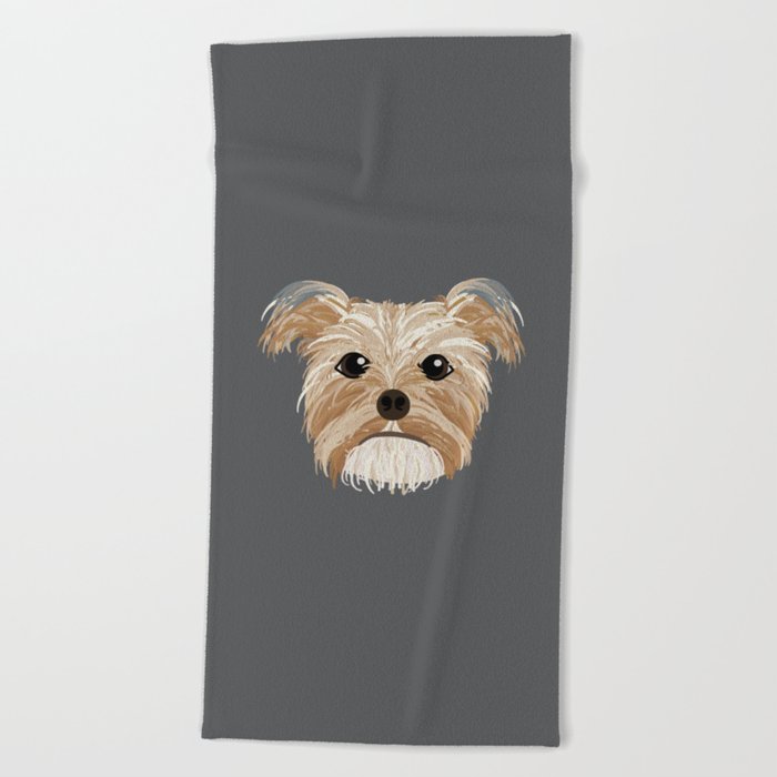 Yorkie beach hot sale towel