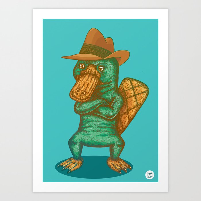 Perry the Platypus Art Print by Hailstorm Tee
