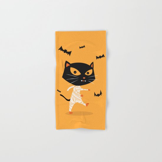 Mummy Cat Hand & Bath Towel